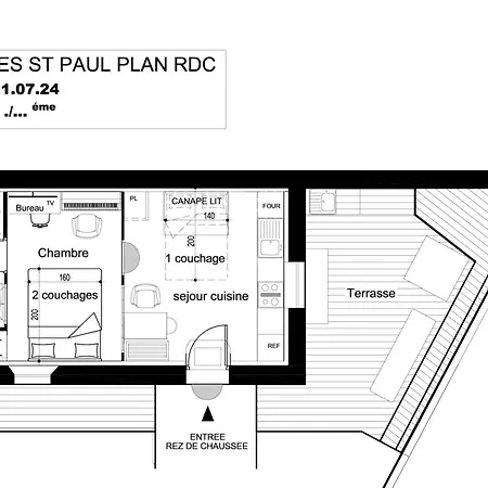 Saint Paul Terrasse Parking Clim Wifi *